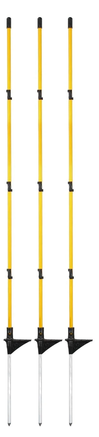 Sklolaminátový krok-V stĺpikoch pre prenosný plot: Ľahká podpora flexibilných krytov